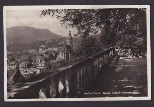 Deutsches Reich Ansichtskarte Baden Baden SST Pferdesport Intrenationales Rennen