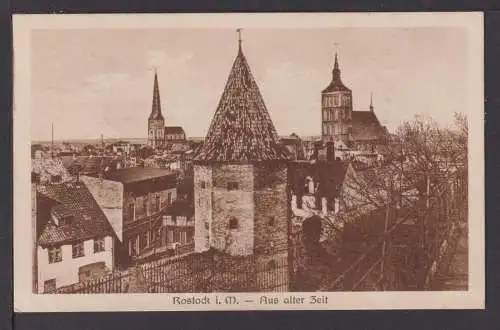 Ansichtskarte Rostock Mecklenburg-Vorpommern 1926 Flensburg Schleswig-Holstein