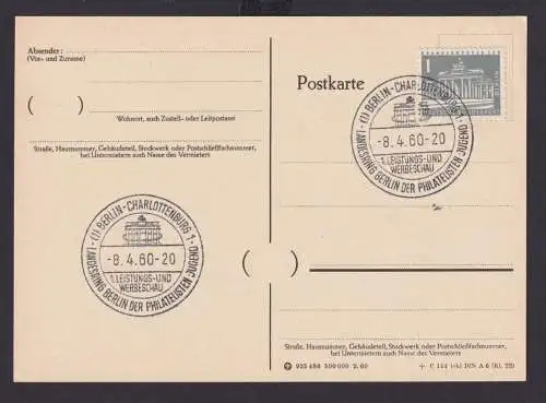 Berlin Brief inter. Stempel Brandenburger Tor Philatelie Jugend Landesring a. Pk