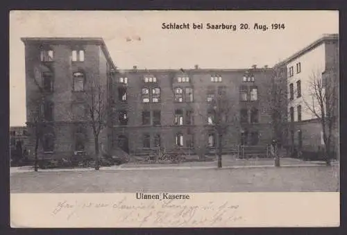 Saarburg Rheinland-Pfalz Ansichtskarte Feldpost Schlacht 20. Aug. 1914 Ulanen