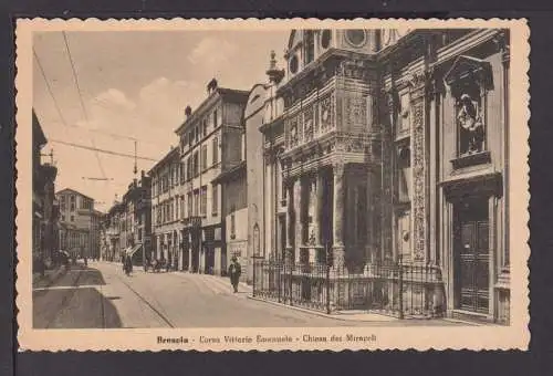 Ansichtskarte Brescia Italien Corso Vittorio Emanuele Chiesa del Miracoli