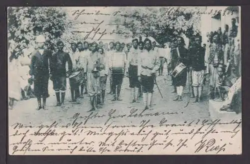 Musik Ansichtskarte Afrika Afrikanische Kapelle Wrist Schleswig-Holstein Berlin