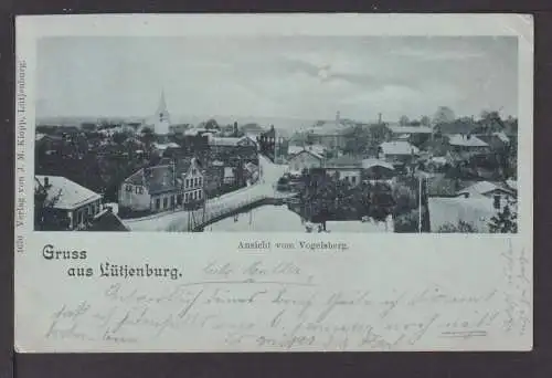 Mondschein Ansichtskarte Lütjenburg Schleswig-Holstein Vogelsberg Hanau Hessen