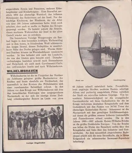 Der Weg zu den Nordseebädern Norddeutscher Lloyd Bremen Plan ART DECO Klapp -