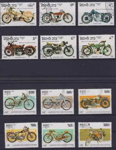 Übersee schönes Lot alter Motorräder Oldtimer div Länder Afganistan Laos Vietnam