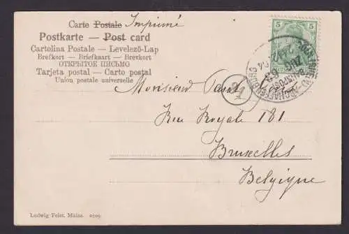 Briefmarken Bahnpost Deutsches Reich Köln Aschaffenburg Zug 63 Ansichtskarte