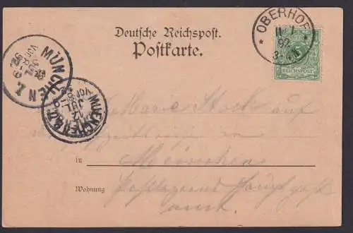 Vorläufer Oberhof Thüringen Ansichtskarte frühe Karte Jagdschloß Schmücke 1892