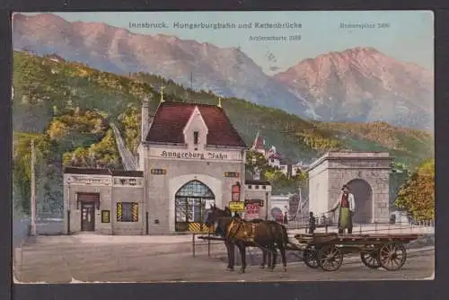 Ansichtskarte Innsbruck Österreich Hungerburgbahn Kettenbrücke Dornbirn