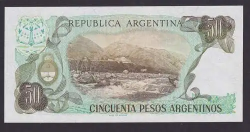 Banknote Geldschein Argentinien Südamerika 50 Pesos Top Erhaltung UNC