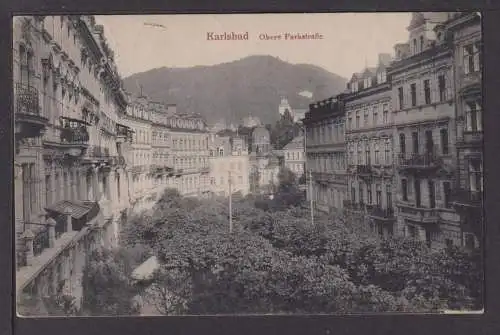 Ansichtskarte Karlsbad Tschechien Obere Parkstraße 1928 Prag