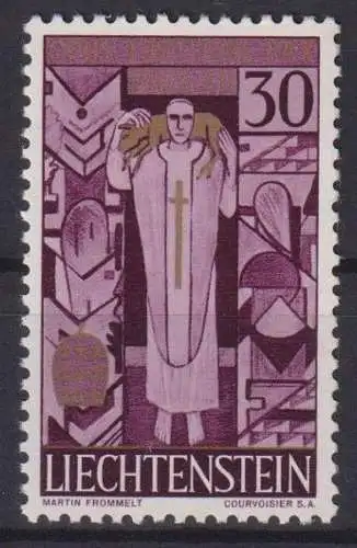 Liechtenstein 380 Tod Papst Pius XII 1959 tadellos postfrisch Kat 1,70