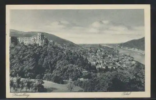 Ansichtskarte Heidelberg Total EF 15 Pfg. Hindenburg SST Reichsfestspiele