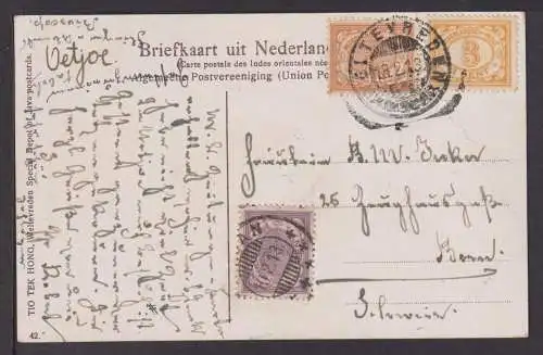 Asien Java Niederlande Niederländisch Indien Ansichtskarte Bern Schweiz 1913