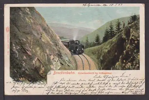 Ansichtskarte Holzminden Niedersachsen Brockenbahn 1903 Berlin