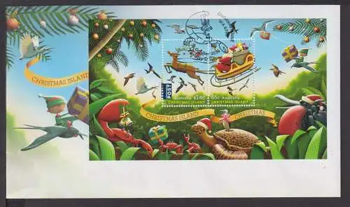 Australien Christmas Island Weihnachtsinsel Ozeanien Brief Block 2016