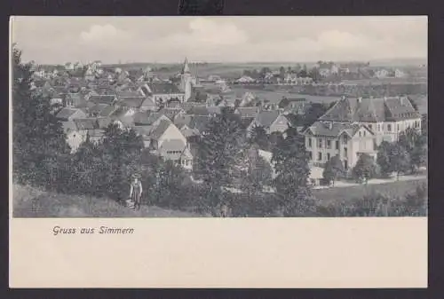 Ansichtskarte Simmern Hunsrück Totalansicht Rheinland Pfalz Verlag v.B&K