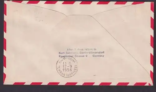 Flugpost Brief Air Mail Berlin Privatganzsache Stadtbilder Lufthansa Naher Osten