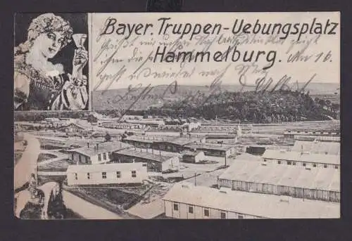 Ansichtskarte Hammelburg Bayern Truppenübungsplatz nach Weisenborn Hessen