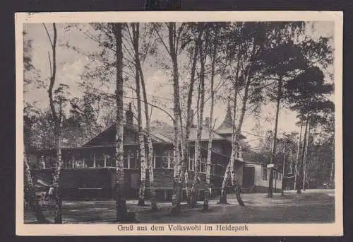 Ansichtskarte Dresden Sachsen Volkswohl Heidpark Gastronomie Verlag Erich Rothe