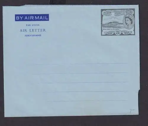 Flugpost airmail Saint Christopher Nevis Anguilla St. Kitts Aerogramm 5 c.