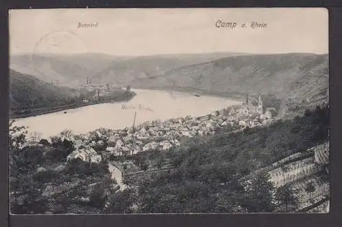 Ansichtskarte Boppard Rheinland-Pfalz 1911 Camp am Rhein Wiesbaden