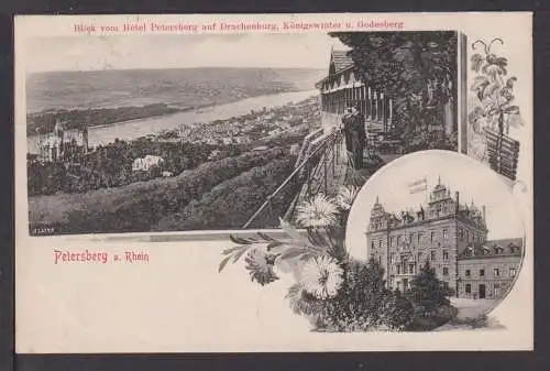 Ansichtskarte Petersberg Königswinter NRW Drachenburg 1906 Weyer Rheinland Pfalz