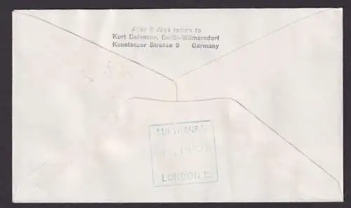 Flugpost Brief Air Mail Bundesrepublik Lufthansa LH 120 Nürnberg London