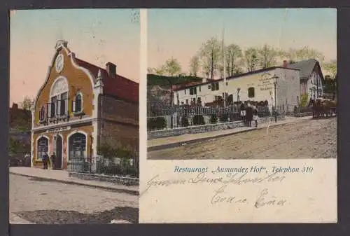 Ansichtskarte Vegesack Bremen Aumunder Hof 1917 Laufach Aschaffenburg Bayern