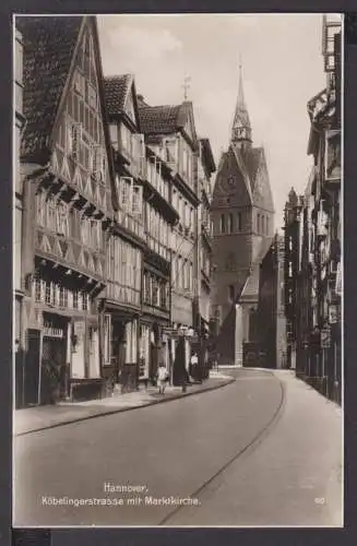 Ansichtskarte Hannover Niedersachsen Köbelingerstrasse mit Marktkirche