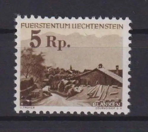 Liechtenstein 267 Freimarke ausgabe 1949 Luxus postfrisch MNH Kat 1,30