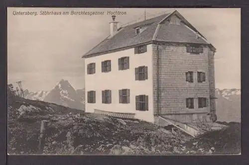 Ansichtskarte Berchtesgaden Bayern Untersberg Stöhrhaus Hochtron