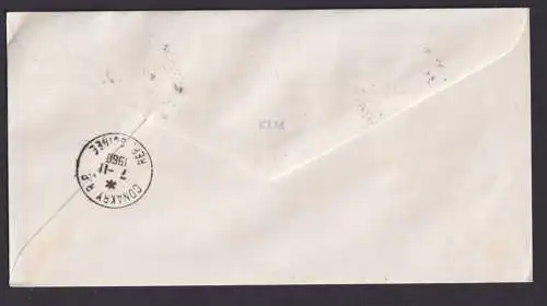 Flugpost Brief Air Mail Niederlande KLM Amsterdam Conakry Guinea Afrika