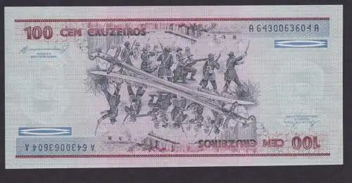 Banknoten Geldscheine Brasilien Südamerika 100 Cruzeiro unc.