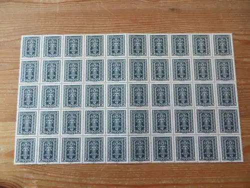 Österreich 394 1600 Kr. Hammer & Zange Luxus Bogenteil 50 Stück Kat. 1.000,00