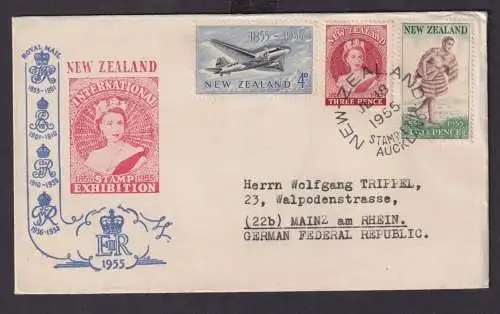 Flugpost Neuseeland Brief Auckland Philatelie Briefmarken Ausstellung toller