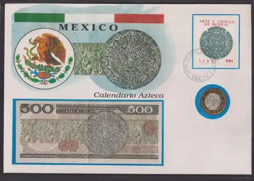 Geldschein Banknote Banknotenbrief Mexiko Südamerika exotisches Motiv