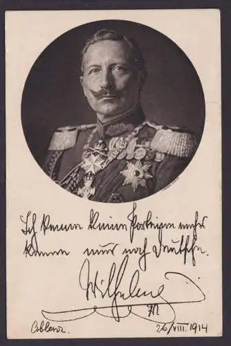 Deutsches Reich Privatganzsache Kriegskarte Rotes Kreuz Kaiser Wilhelm Luxus