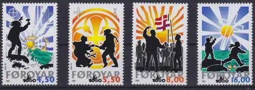 Briefmarken Dänemark Färöer 368-371 Christinanisierung Luxus Kat.-Wert 12,00