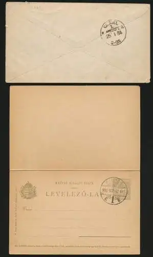 Ungarn Lot von 3 Ganzsachen Hungary Lot of 3 postal stationery