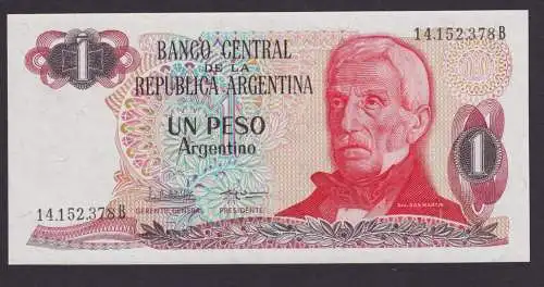 Banknote Geldschein Argentinien Südamerika 1 Pesos Top Erhaltung