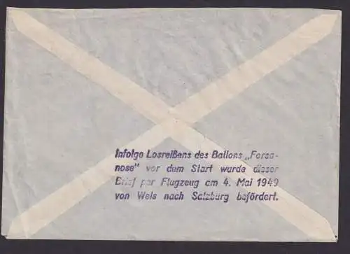 Flugpost Österreich Ganzsache 2. Ballon Post Helft Kriegswaisen R2...ausgefallen