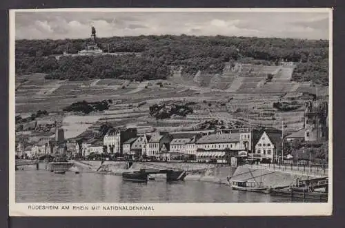 Ansichtskarte Rüdesheim am Rhein Hessen National Denkmal Breda Niederlande