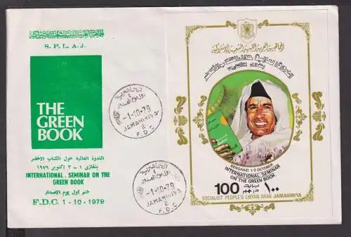 Briefmarken Lybien Afrika Übersee Brief Block 1979 The Green Book