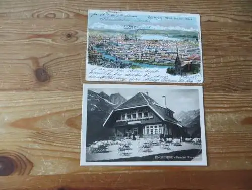 Schweiz Ansichtskarten inter. Lot von 27 alten Karten incl. Lithos