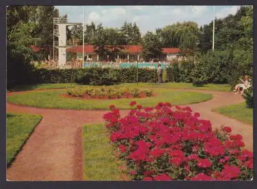 Ansichtskarte Bünde Westfalen Freibad Bürgerpark Verlag Hans Wagner Vlotho