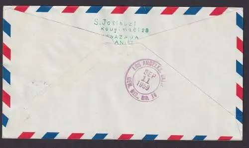 Flugpost Brief Air Mail Pan Am Jet Clipper Erstflug Tokio Japan Los Angeles USA