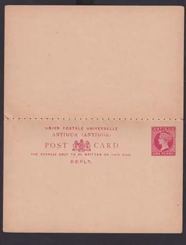 Briefmarken Britische Kolonien Antigua Ganzsache Queen Victoria Frage & Antwort