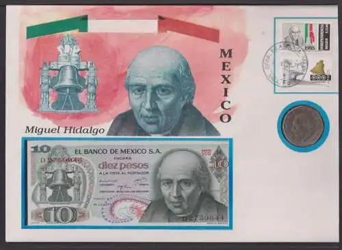 Geldschein Banknote Banknotenbrief Mexiko Südamerika exotisches Motiv