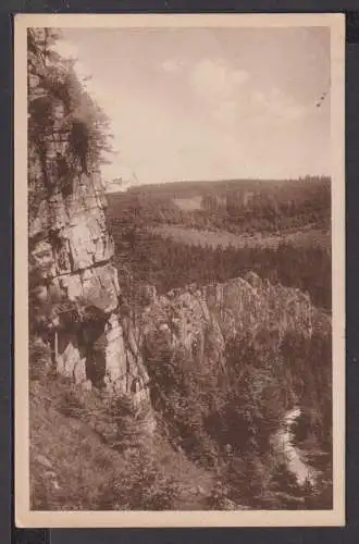 Ansichtskarte Ringmauer Schwarze Pockau Erzgebirge Sachsen Freital