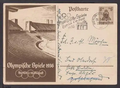 Brandenburger Tor Deutsches Reich selt SST Berlin Friedenau Olympia Sport 1936